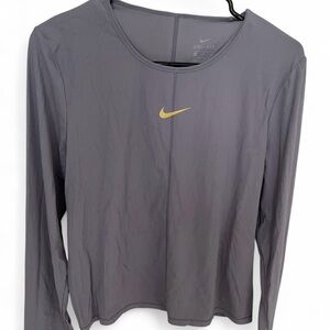 Nike Women's Light Blue Long Sleeve Top
